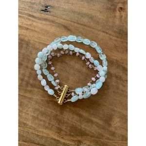Three-strand Stone Bracelet - Open Your Heart Bracelet